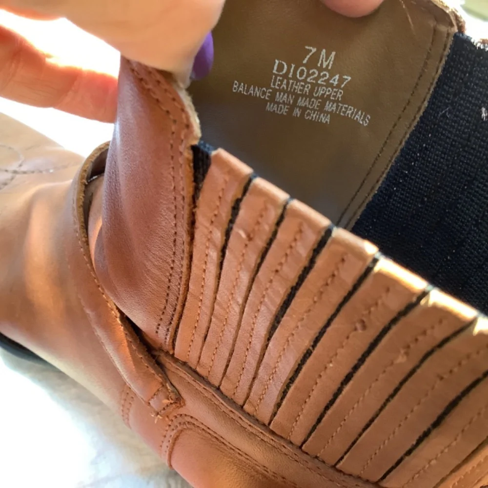 Dingo ankle‎ leather brown boot bootie cowgirl western